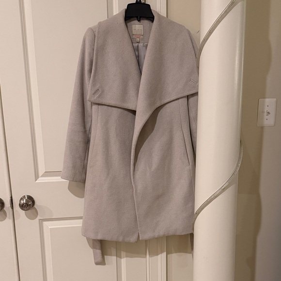 The Limited Jackets & Blazers - Limited Scandal Collection Light Tan Women's Draped Wool-Blend Coat